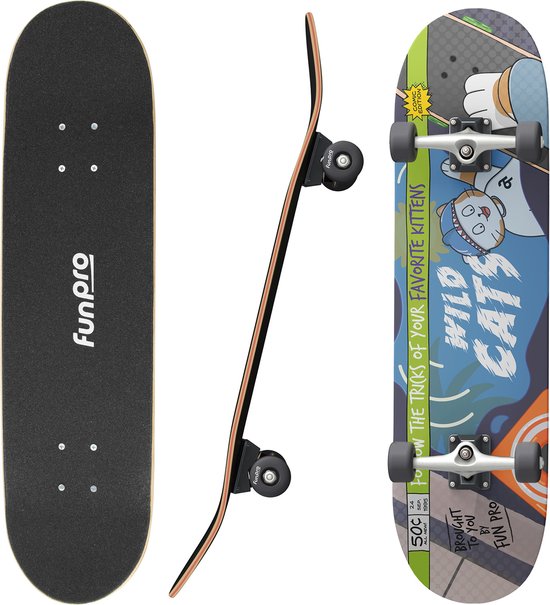 Skate 21 skateboard groot voor tieners esdoornhout coole designs