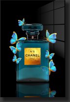 Coco Chanel new style schilderij op plexiglas 80/120CM
