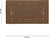 101 Inc Embleem 3D Pvc Warrior Within Coyote 16111