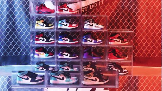 SNEAKERVAULT Sneakerbox 1 Stuk Transparant en Stapelbaar Premium Schoenen Box . bol