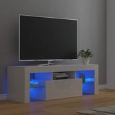 The Living Store TV-meubel Hoogglans Wit - 120 x 35 x 40 cm - RGB LED-verlichting