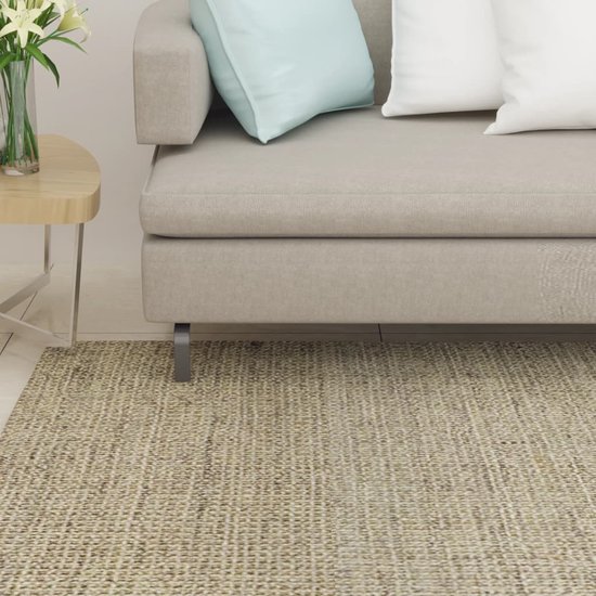 The Living Store Sisal Vloerkleed - Taupe - 66 x 300 cm - 100% sisal - Anti-slip