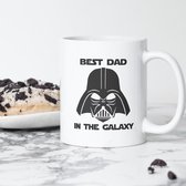 Mok - Best Dad In The Galaxy - Cadeau voor man - Mokken en bekers - Verjaardag cadeau - Koffiekopjes - Mok met tekst - Vaderdagcadeau - Darth Vader - Anakin Skywalker