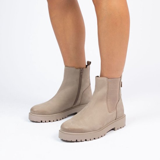 Manfield chelsea en cuir taupe - Taille 42