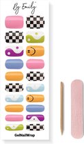 By Emily® Gel Nail Wraps & Gellak Stickers - Chromatic Harmony - Nagelstickers - Gel Nagel Folie - DIY Manicure - Langhoudende Nail Art - UV LED Lamp Vereist - Trendy Designs - SpringNails- Lente - Nagels Inspiratie - Veilig voor Nagels - 20 Stickers