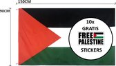 Drapeau palestinien Palestine 90x150cm - Haute qualité - Pour l'extérieur