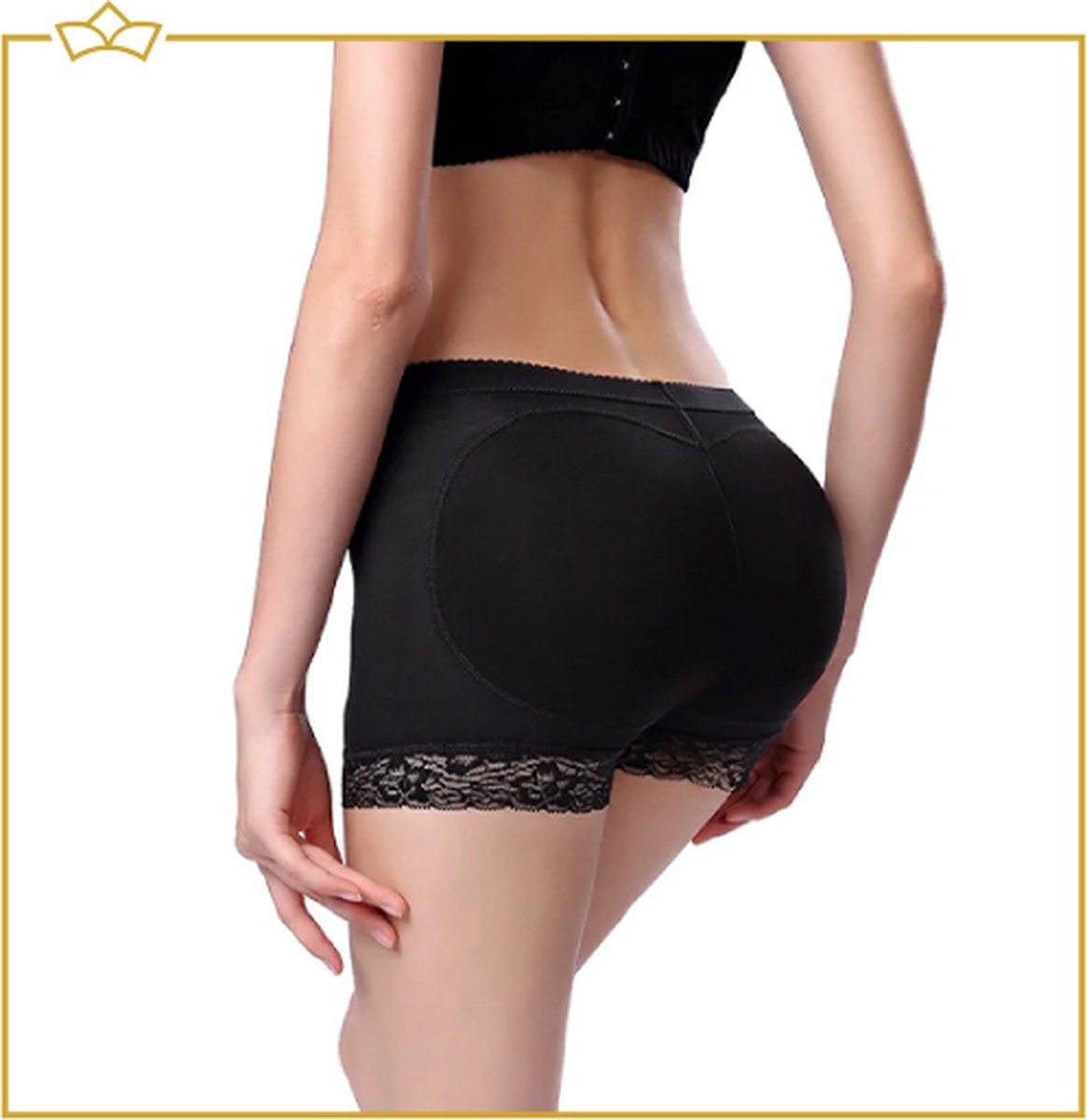 ATTREZZO® Butt lifter - maat XXL - Slip met vulling - Billen liften - Billenbroekje - Shapewear voor Billen - Lifting effect - Dikke Billen