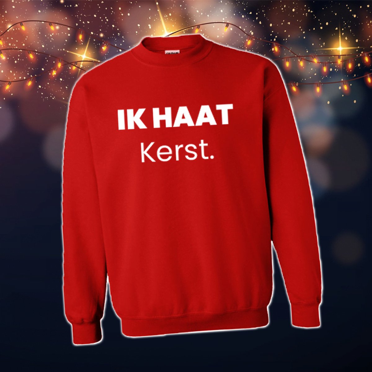 Foute Kersttrui Dames & Heren - Kersttrui met tekst Ik haat kerst | Kersttrui Maat M | Kersttrui Dames - Kersttrui Heren - Grappige Kersttrui met tekst | Namengigant | Incl. 2 jaar garantie