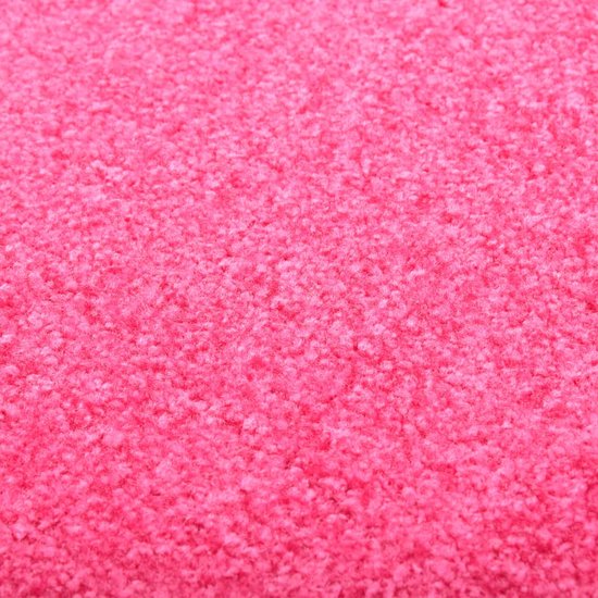 The Living Store Roze Deurmat - 90 x 60 cm - Anti-slip PVC Onderkant