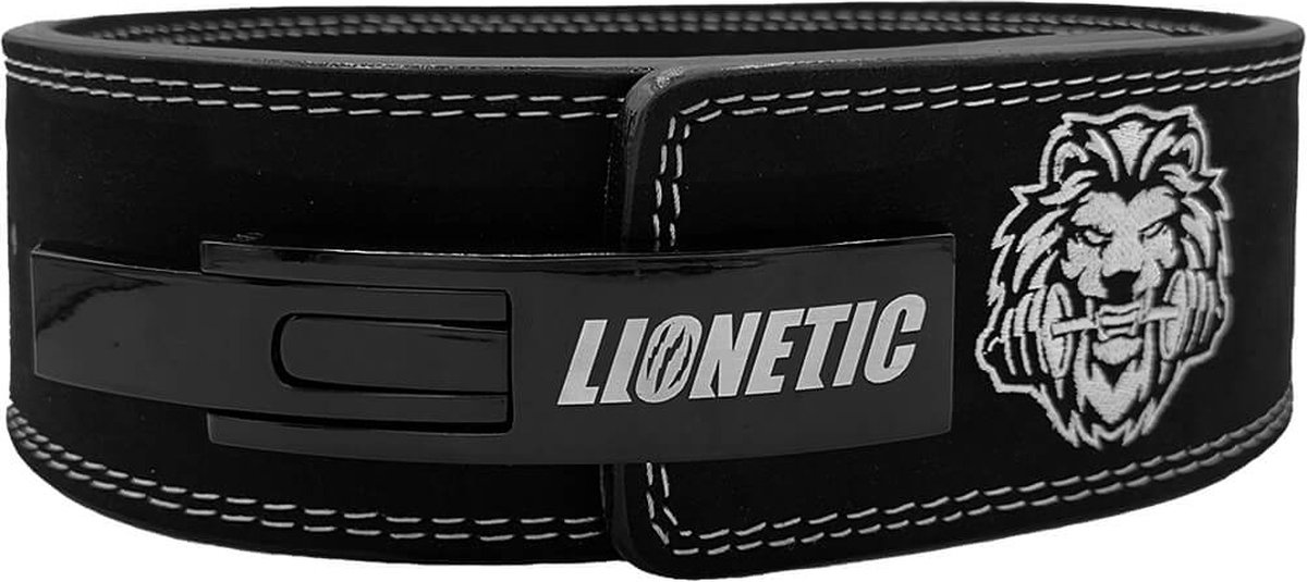 Lionetic Lifting Belt - Powerlifting Lever Belt - Powerliftig Riem - Halterriem - Lever Belt - Powerlifting/Bodybuilding - Krachttraining Accessoires – Lionetic Evolution – M - Lionetic
