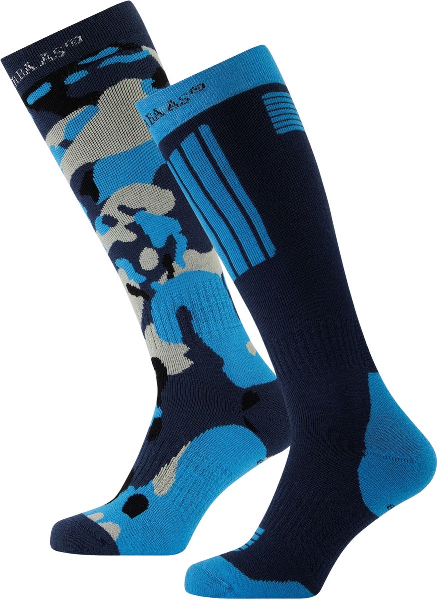 Poederbaas Skisokken Senior 2-pack Marineblauw