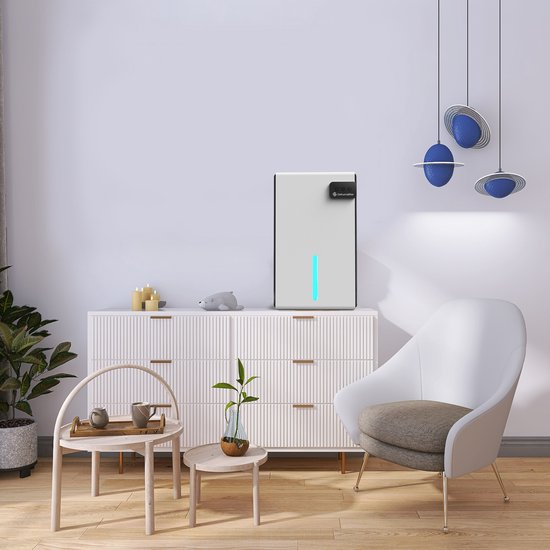AG240 Luchtontvochtiger - Luchtreiniger - Dehumidifier - Grote watertank 2.5L capaciteit, 800ml/D ontvochtiging, 10-35m2 bereik -energiezuinig, verlichting 7 kleuren - Voor huis, kamer, badkamer & kelder