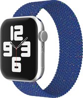 EP Goods - Bandje geschikt voor Apple Watch Series 1/2/3/4/5/6/SE/7/8 - 38/40/41mm - Nylon - Zonder sluiting - Starlightblauw