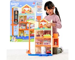 BLUEY - Bluey Winkelcentrum Speelset - 15 accessoires - met licht en geluid - 60cm hoog