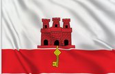 VlagDirect - Gibraltarese vlag - Gibraltar vlag - 90 x 150 cm