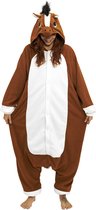 KIMU Onesie Horse Suit Enfant Costume Marron - Taille 152-158 - Combinaison Pyjama Combinaison Cheval