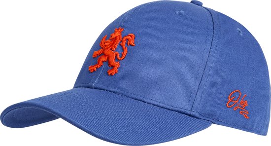 O.leo Baseballpet - Blauw - Oranje Hollandse leeuw - Verstelbaar - Unisex