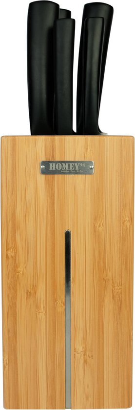 Homey’s SVART Keukenset – 6-Delig Messenblok – Bamboe