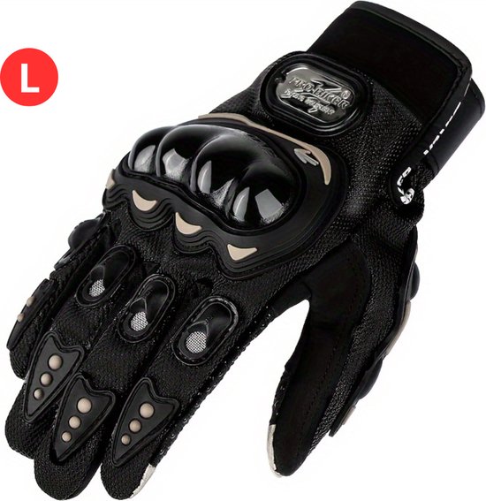 Livano Gants Moto - Manchons Cyclomoteur - Manchons - Vélo - Scooter - Zwart - Taille L