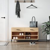 The Living Store Schoenenbank - Sonoma Eiken - 102 x 35 x 55 cm - Duurzaam materiaal