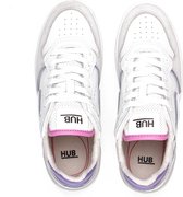 HUB Smash Lage sneakers - Leren Sneaker - Dames - Wit - Maat 39