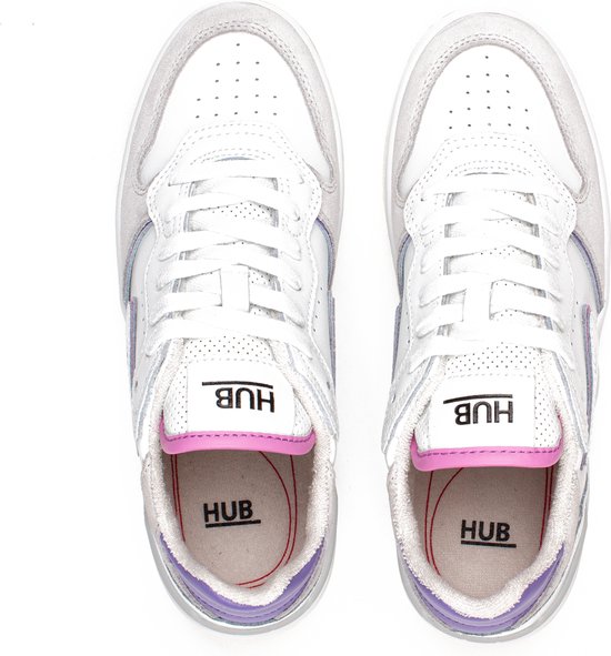 HUB Smash Lage sneakers - Leren Sneaker - Dames - Wit