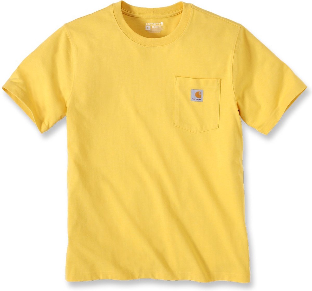 Carhartt K87 Pocket S/S T-Shirt Sundance Heather-S Geel