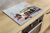 Inductiebeschermer - Kerstcake - 91.2x52 cm - Inductiebeschermer - Inductie Afdekplaat Kookplaat - Inductie Mat - Anti-Slip - Keuken Decoratie - Keuken Accessoires