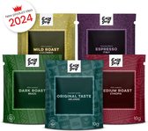 Easydrip gemalen koffiebonen proefpakket - 5 unieke smaken koffie cadeau - Kerst cadeau - Koffiepakket - black friday 2023