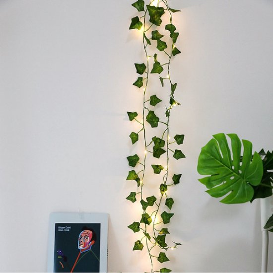 Lichtsnoer Met Bladeren 10 Meter 100 LEDs USB Aansluiting lichtsnoer-met-bladeren-10-meter-100-leds-usb-aansluiting