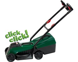 foto van Klein Toys Bosch tuin grasmaaier deluxe - incl. bijpassend geluid en verwijderbare gras opvangbak - groen