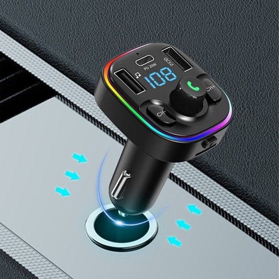 Transmetteur FM Bluetooth Pour Voiture Xssive XSS-FM8 - Kit Mains Libres - Neuf - Garantie 1 An