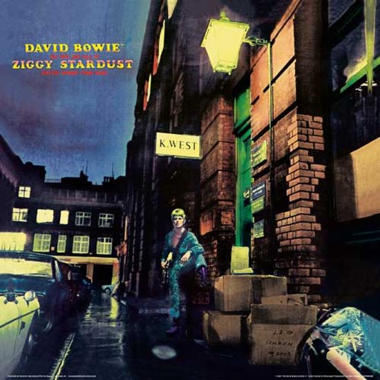 David Bowie Ziggy Stardust Album Cover 30.5x30.5cm