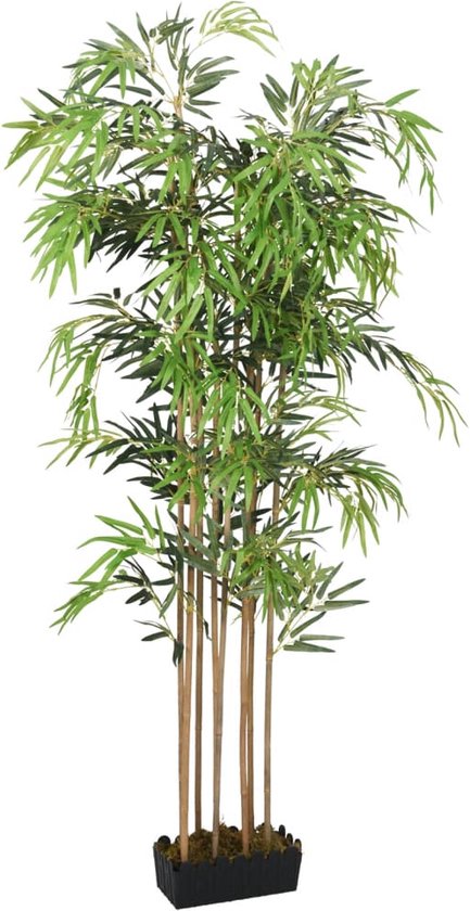 vidaXL - Kunstplant - bamboe - 1095 - bladeren - 150 - cm - groen