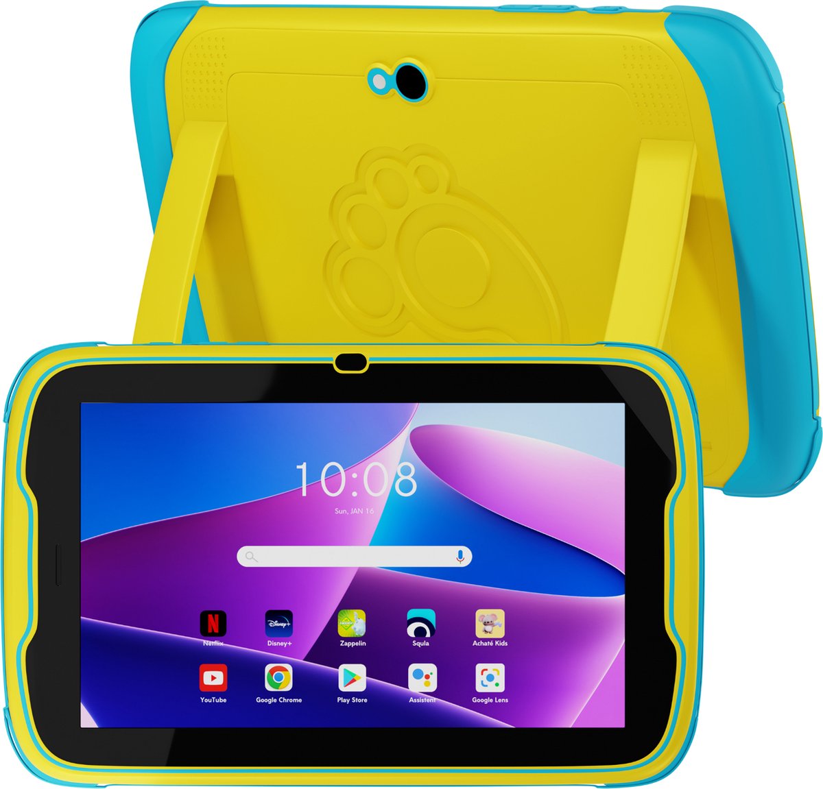 Tablette Enfants 8 Pouces - Stockage 64Go - 4 Go RAM - Android 12