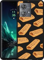 Cazy Case Zwart pour Motorola Edge 40 Neo Frikandelbroodjes