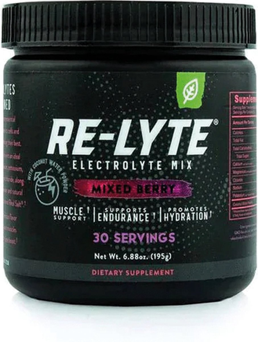 Goedkoopste Re-Lyte | Electrolyte Drink Mix | Mixed Berry 195g | 1 x 195 gram