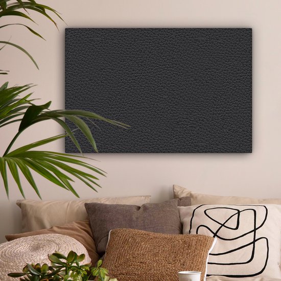 Canvas schilderij 150x100 cm - Wanddecoratie Leer - Structuur - Dierenhuid - Muurdecoratie woonkamer - Slaapkamer decoratie - Kamer accessoires - Schilderijen