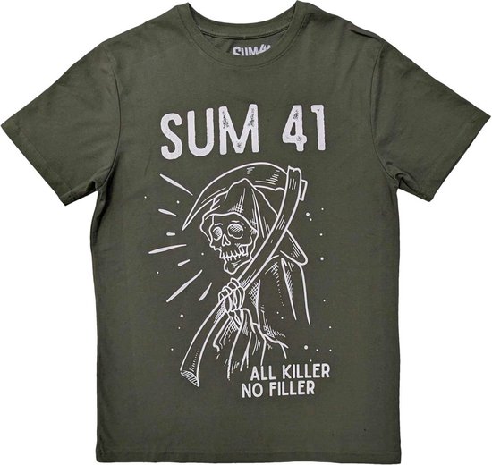 Foto: Sum 41 reaper heren t shirt l groen