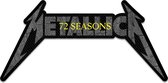 Metallica - 72 Seasons Charred Logo Cut Out Patch - Zwart