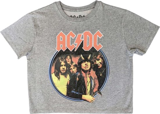 AC/DC - Highway To Hell Circle Crop top - 2XL - Grijs