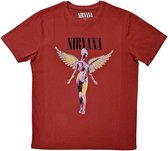 Nirvana - In Utero Heren T-shirt - S - Rood