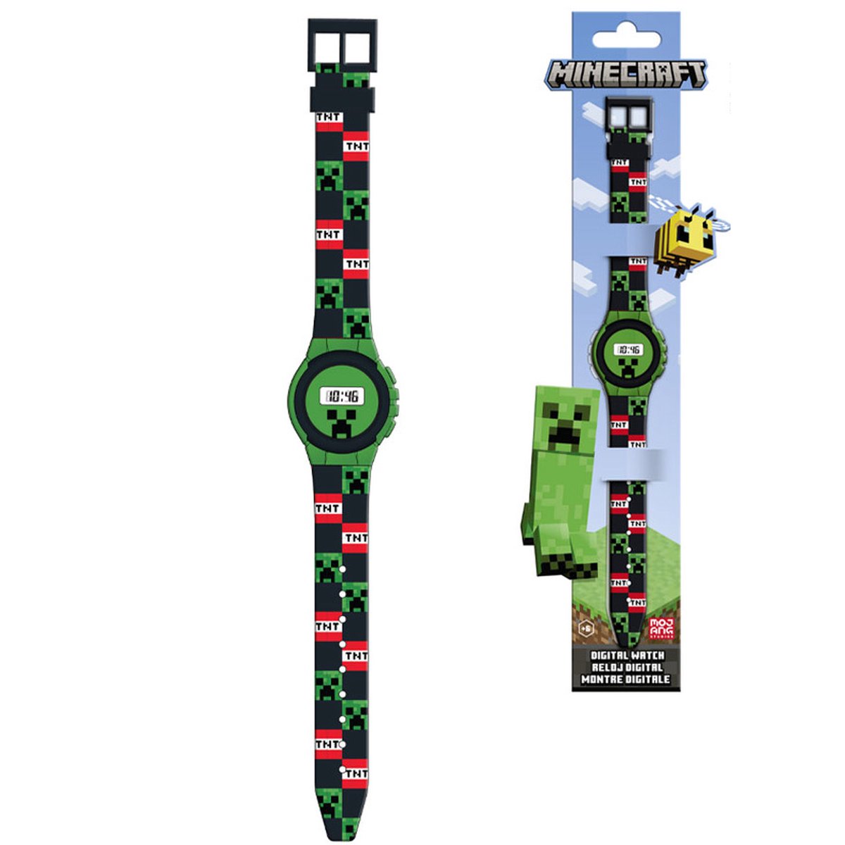 Minecraft - Digitaal Kinder Horloge - Creeper - 22 cm