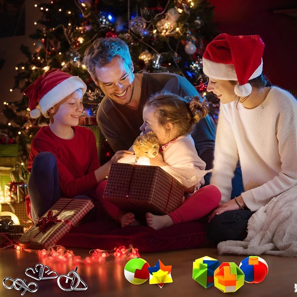 Acheter Calendrier de l'Avent de Noël Puzzle Boîte aveugle Cadeau surprise  pour enfants Nouvel An Calendrier de compte à rebours de 24 jours Cadeau de  puzzle de compte à rebours de Noël