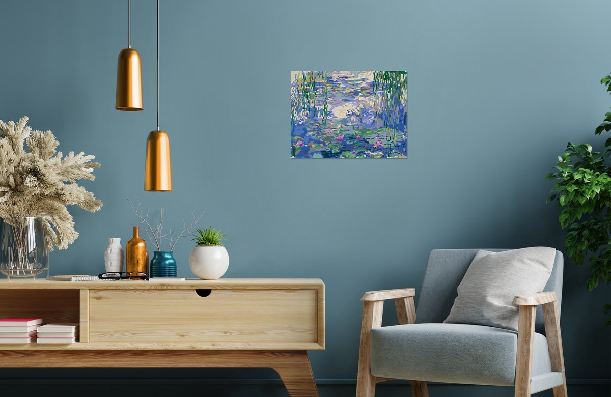 Ravensburger Waterlilies (Monet) - Schilderen op nummer voor volwassenen — afbeelding 4
