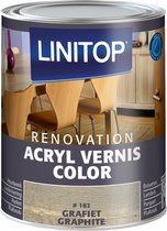 Linitop Acryl Vernis Color 250 ml Kleur 182 Grafiet