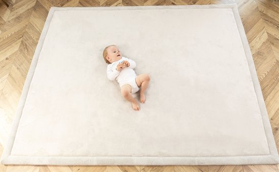 Wolkenzachte Speelmat Baby 200x150x2,5cm, Beige – Kinderkamer Speelkleed met Hoogwaardig Memory-schuim – Speelmat Schuim met Antislip – Speelkleed Baby, Kindertapijt, Tatami Mat