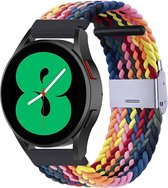 By Qubix Braided nylon bandje 22mm - Multicolor Summer - Geschikt voor Samsung Galaxy Watch 3 (45mm) - Galaxy Watch 46mm - Gear S3 Classic & Frontier