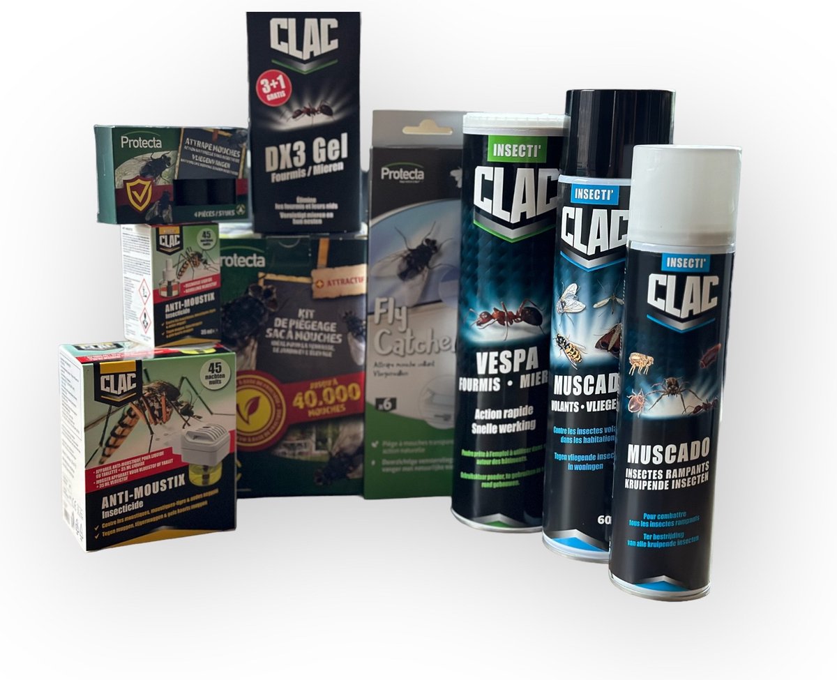 Ultiem Ongedierte Bestrijdingspakket - Vliegen, Muggen, Wespen - 20 stuks Promo Natuurlijk Insecten Bestrijding Pakket