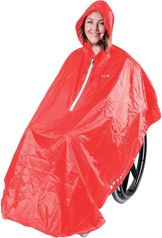 Waterdichte poncho voor rolstoel - Universele regenjas - Regenjas voor rolstoel Eenvoudig in gebruik. Italiaanse designponcho